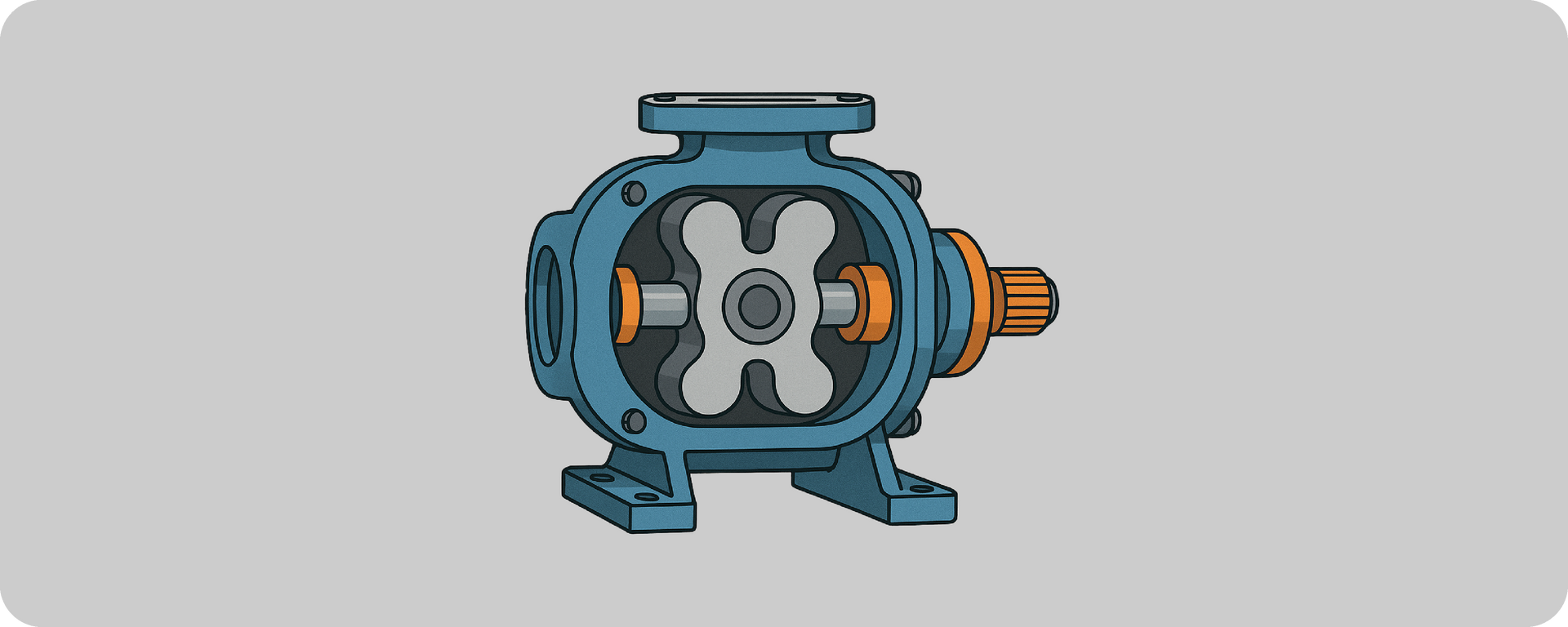 A cartoon drawing of a pump on a white background.