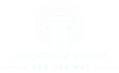 White logo with a column design; "JONATHAN STONE" and credentials beneath.