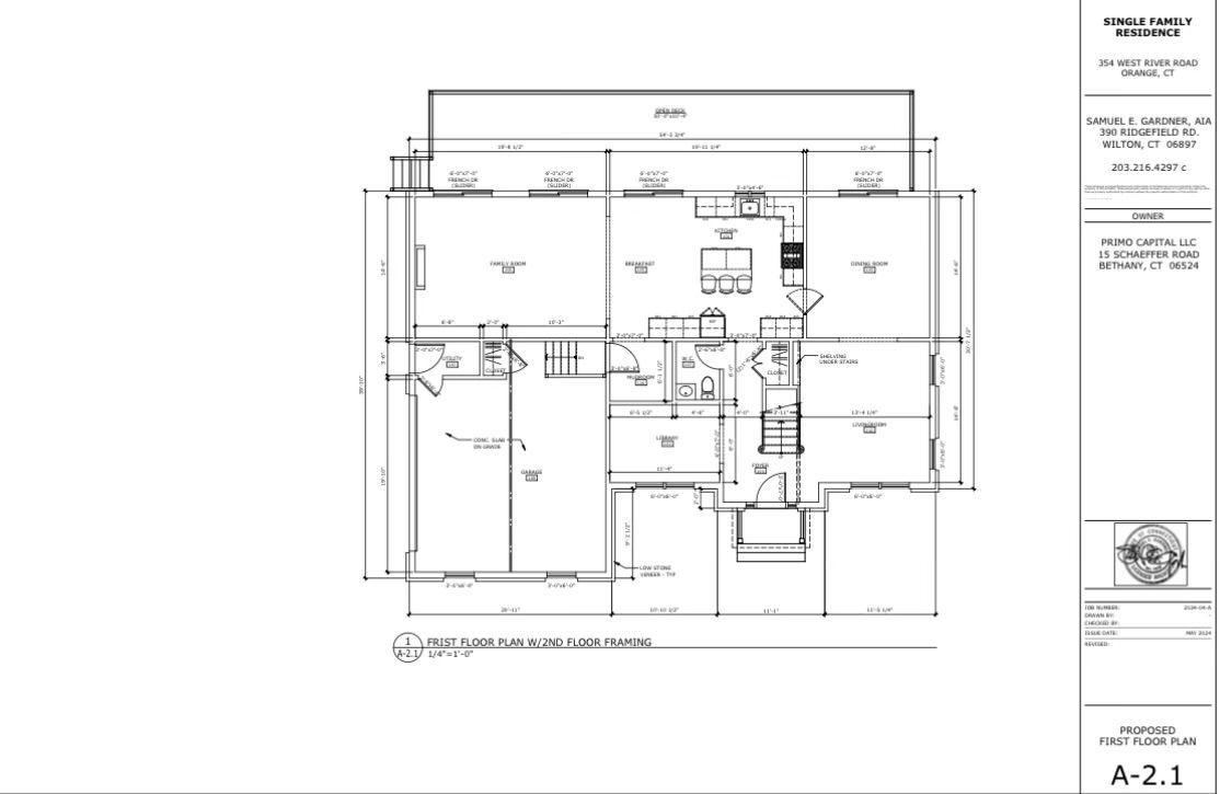 A black and white floor plan of a house.