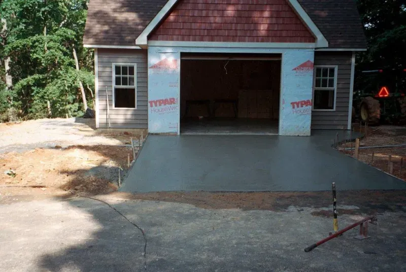 House and Concrete Floor — Glade Hill, VA — Creative Curbs