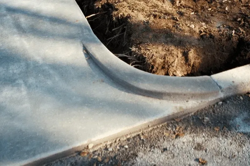 Curve Border Road — Glade Hill, VA — Creative Curbs
