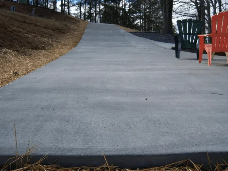 Wide Road and Chairs — Glade Hill, VA — Creative Curbs