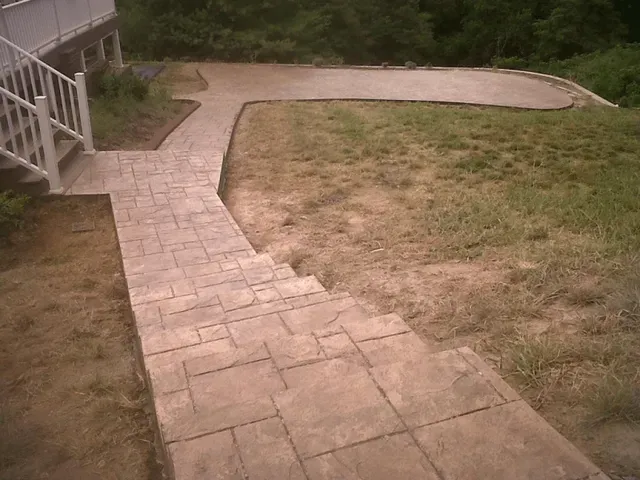 Concrete Stair Pathway — Glade Hill, VA — Creative Curbs