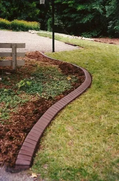 Brown Brick Borders — Glade Hill, VA — Creative Curbs