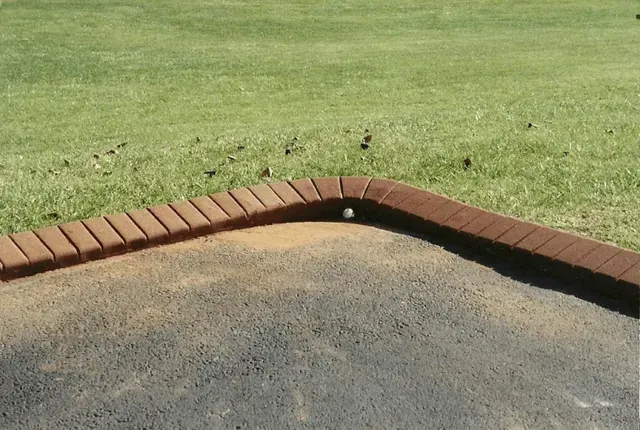 Grass with Brick Borders — Glade Hill, VA — Creative Curbs
