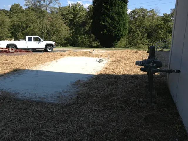 White Car and Dried Grass — Glade Hill, VA — Creative Curbs