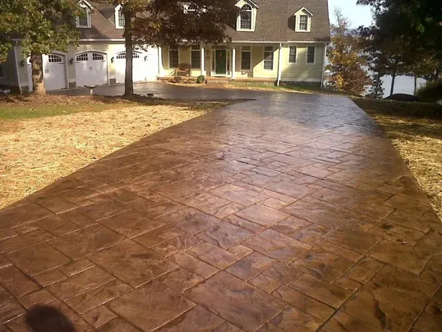 Shiny Concrete Driveway — Glade Hill, VA — Creative Curbs