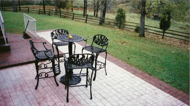 Black Table and Chair — Glade Hill, VA — Creative Curbs