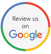 A circle with the words `` review us on google '' on it. A circle with the words `` review us on google '' on it.