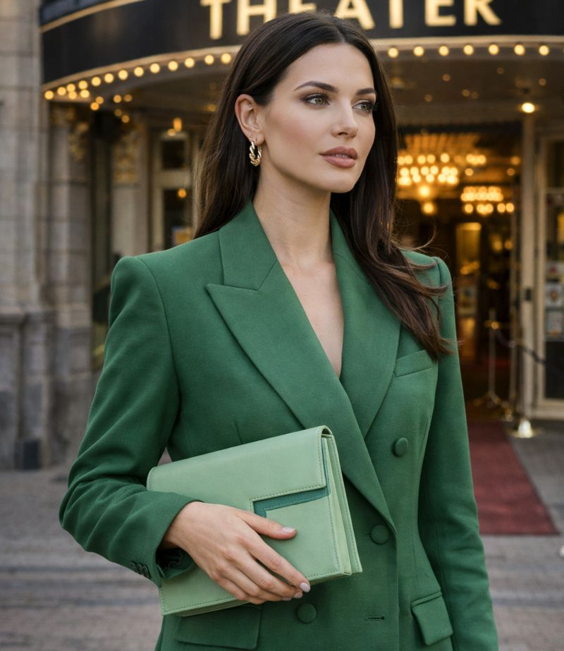 Handgemaakte leren clutch in kleur naar wens en uit te breiden met draagriem