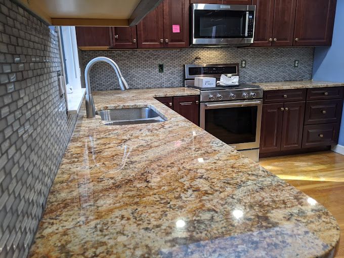 Kitchen countertop installation - Ocean State Tile and Remodeling