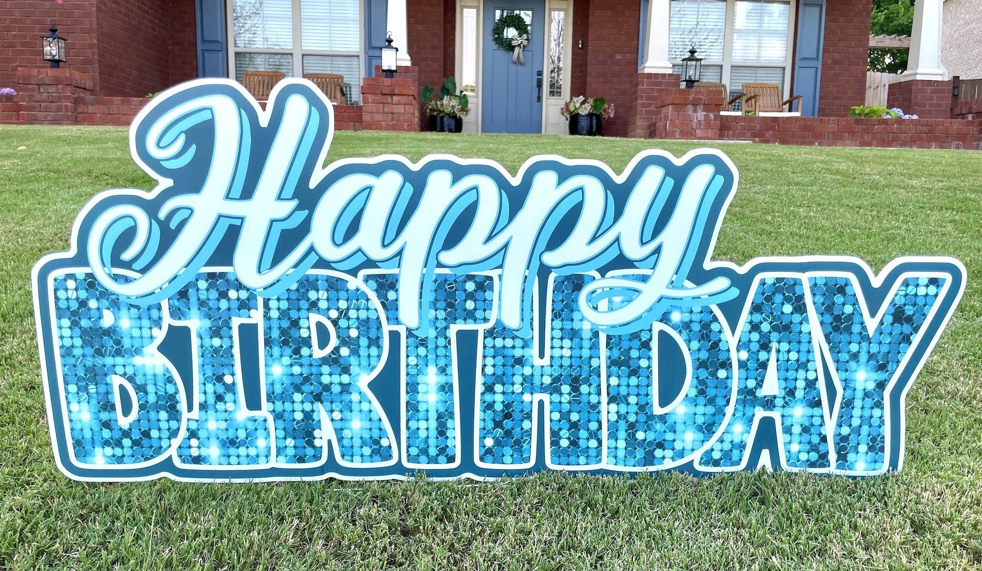happy birthday sign options yard card
