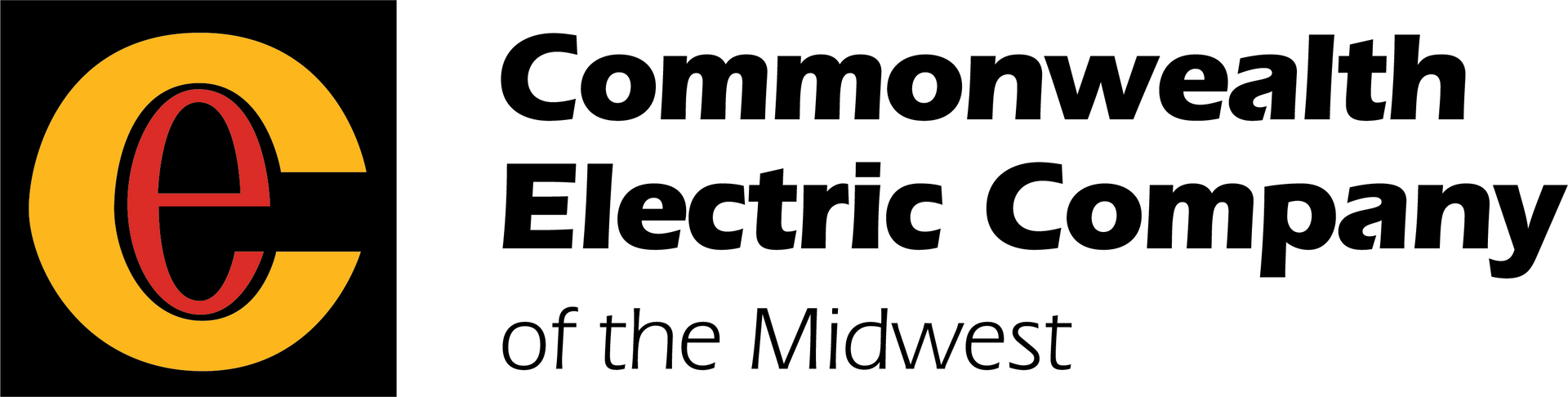 Commonwealth Electric Company logo with a yellow 