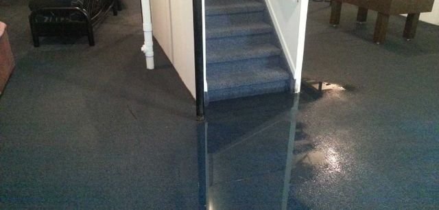 flooded basement
