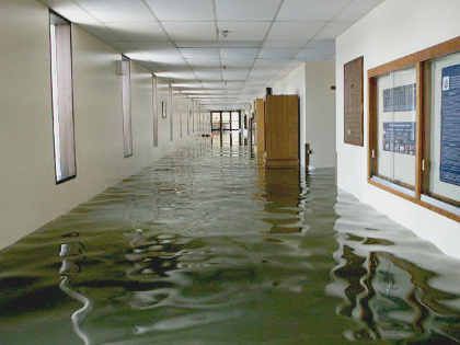 flooded business