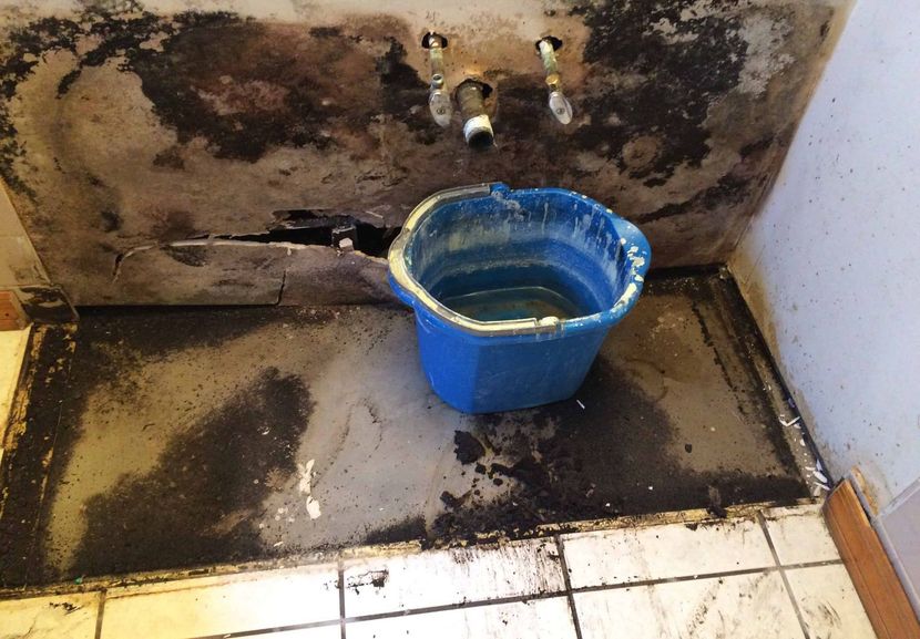 burst pipe water damage