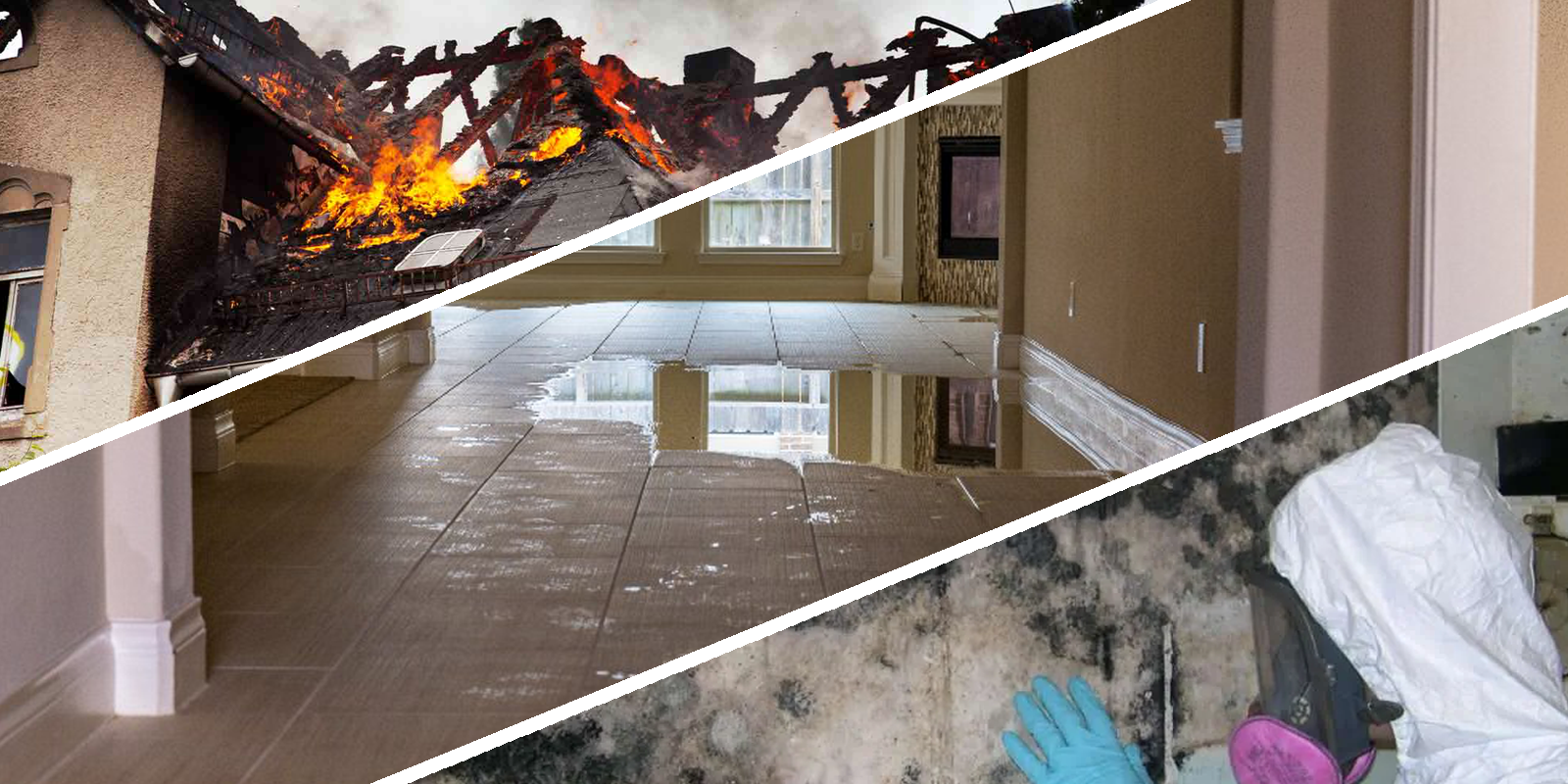 water damage, fire damage, mold damage