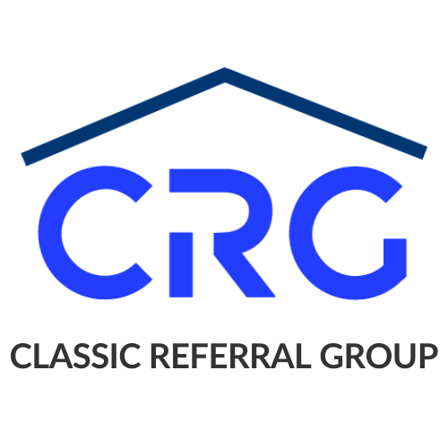 The logo for the classic referral group shows a house with a roof.