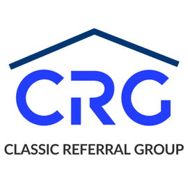 The logo for the classic referral group shows a house with a roof.