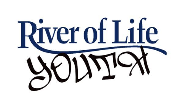 River of life youth logo on a white background