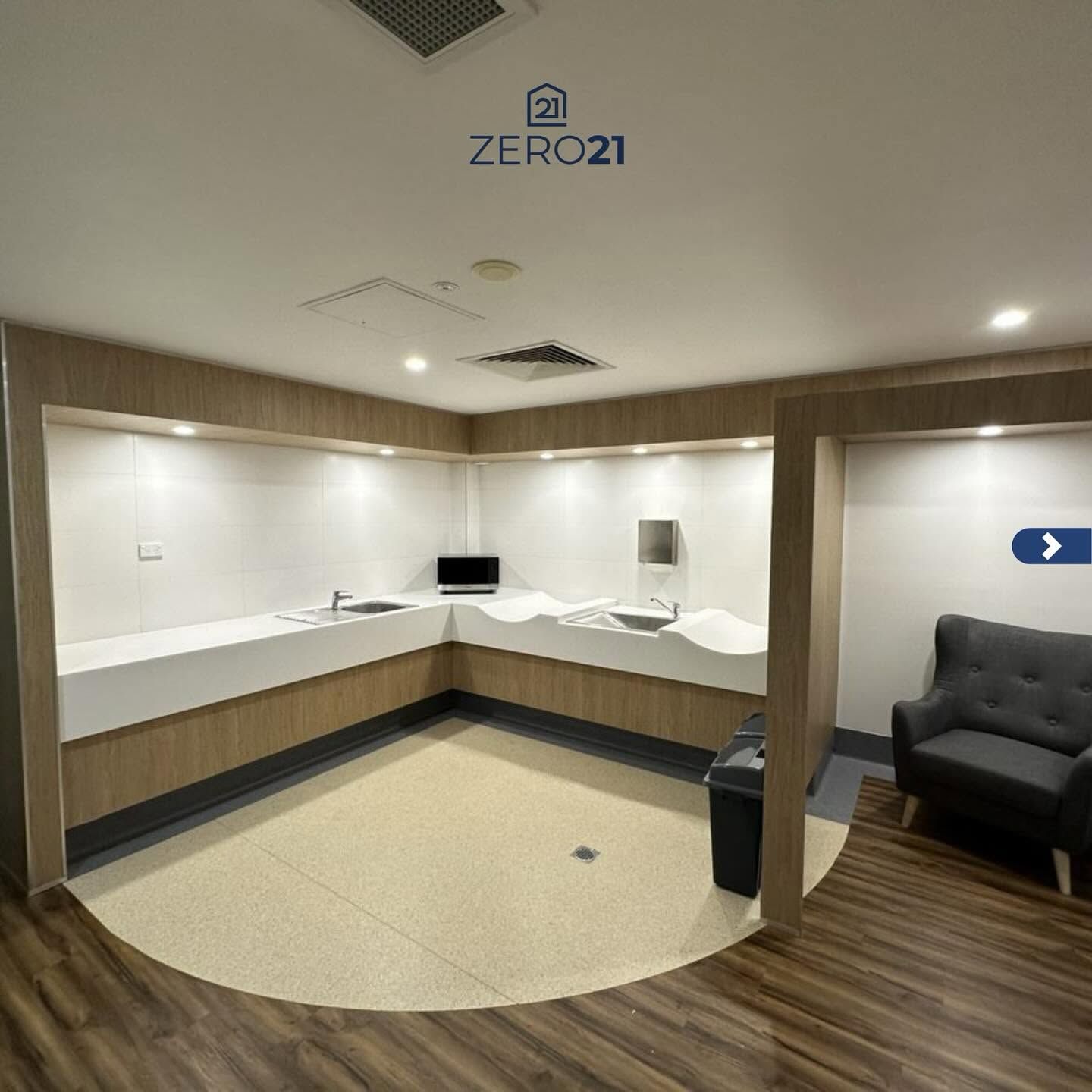 Contemporary Renovated Kitchenette Space — Zero 21 Fit-Outs & Joinery: Kitchen Renovation Gold Coast in Molendinar, QLD