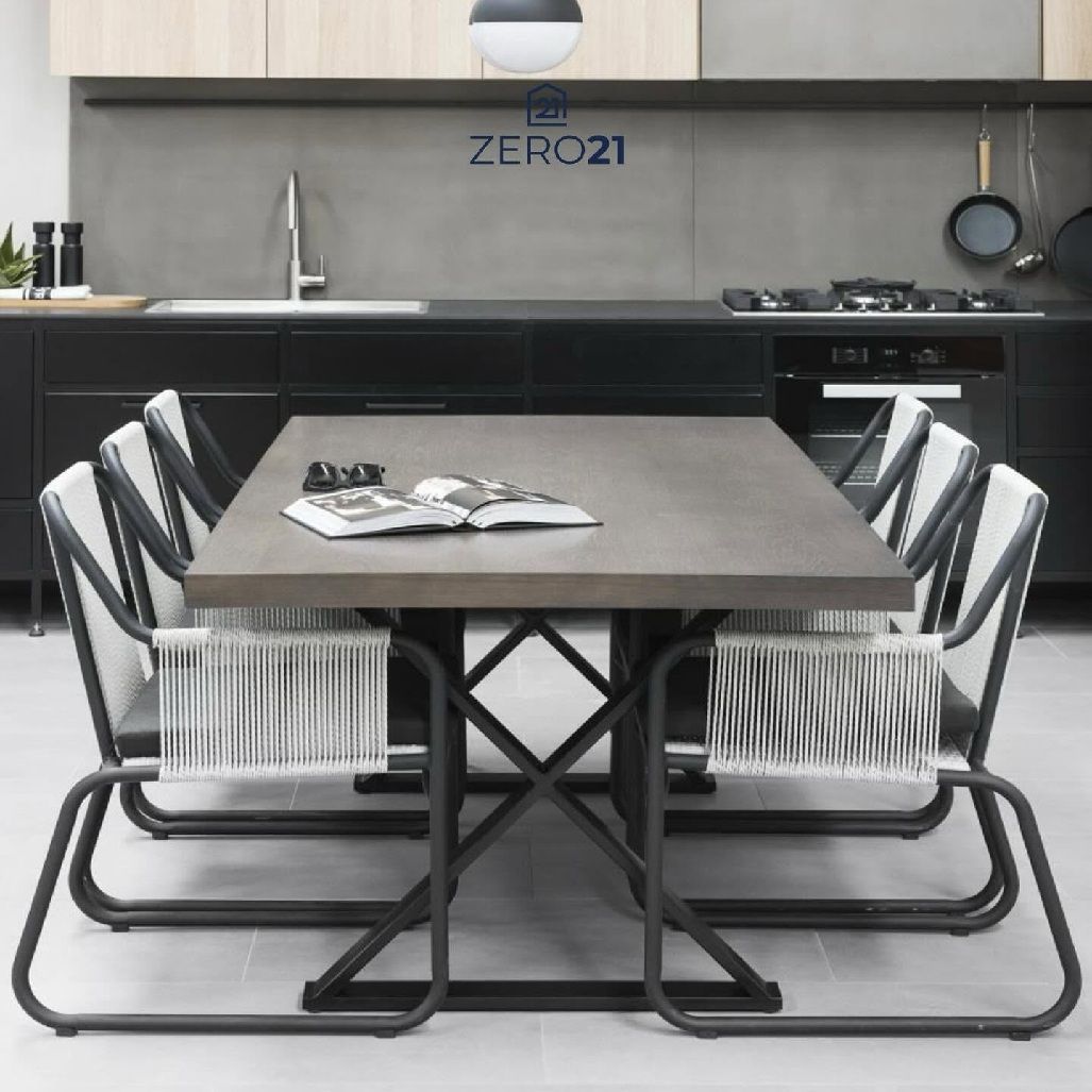 Sleek Kitchen with Black Cabinets — Zero 21 Fit-Outs & Joinery: Kitchen Renovation Gold Coast in Molendinar, QLD