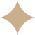 Beige four-point star icon on a white background