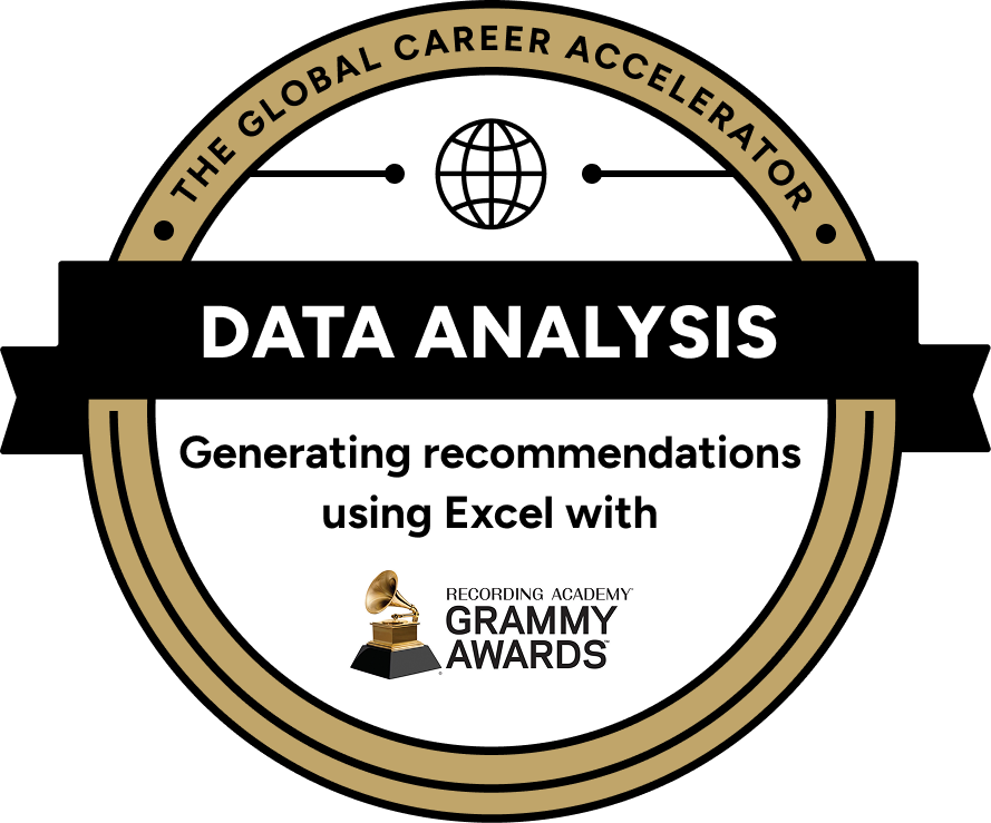 Badge for data analysis, 