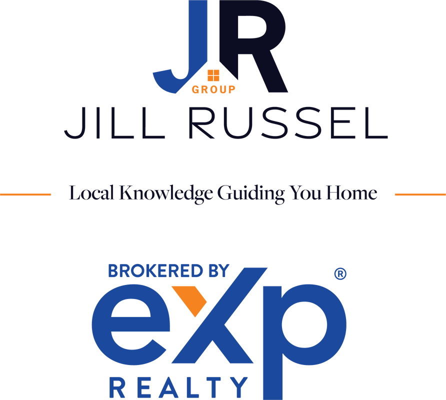 The logos for jill russel group and exp realty