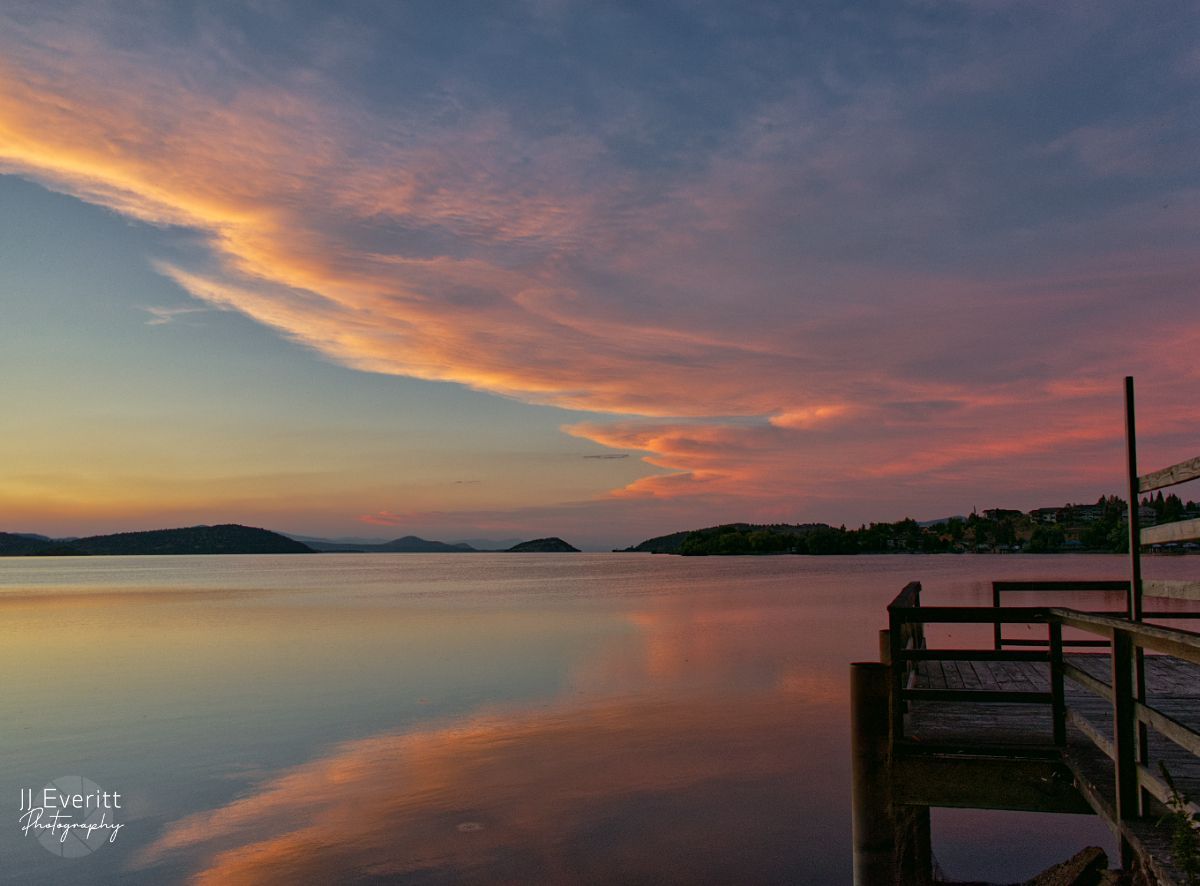 Sunset over Upper Klamath Lake by JJ Everitt Photography