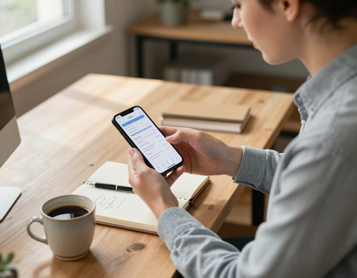 A developer and business owner testing a mobile app prototype