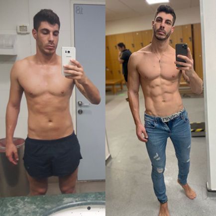 Before and after, body transforamtion
