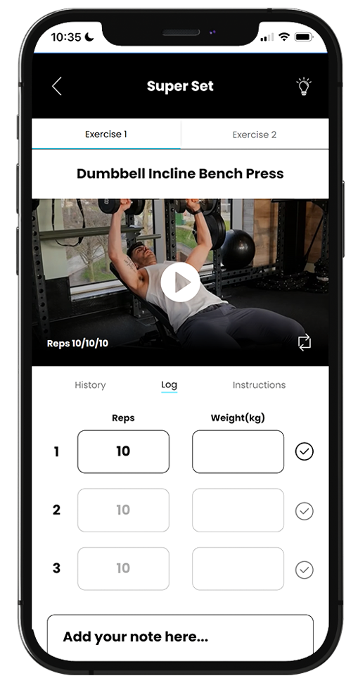 Detailed workout plan layout