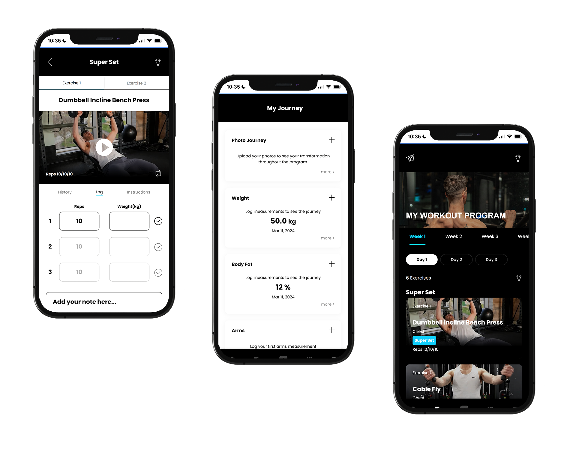 Customised workout plan