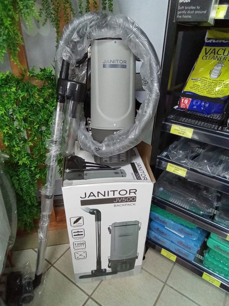A Vacuum Cleaner Is Sitting On Top Of A Box In A Store — A1 Cleaner Carpets N Homecare In Ravenshoe, QLD