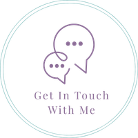 Two connected speech bubbles with the text