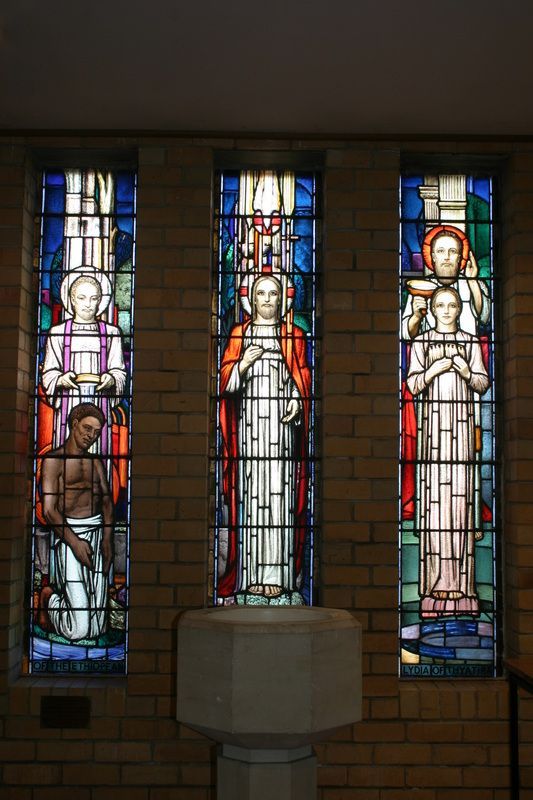 ‘The Baptism of Jesus’, ‘The Ethiopian’, ‘Lydia’ (Napier Waller)