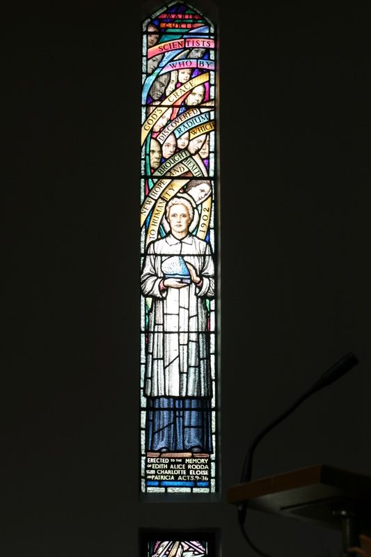 ‘Marie Curie’ - large window - (Napier Waller) 