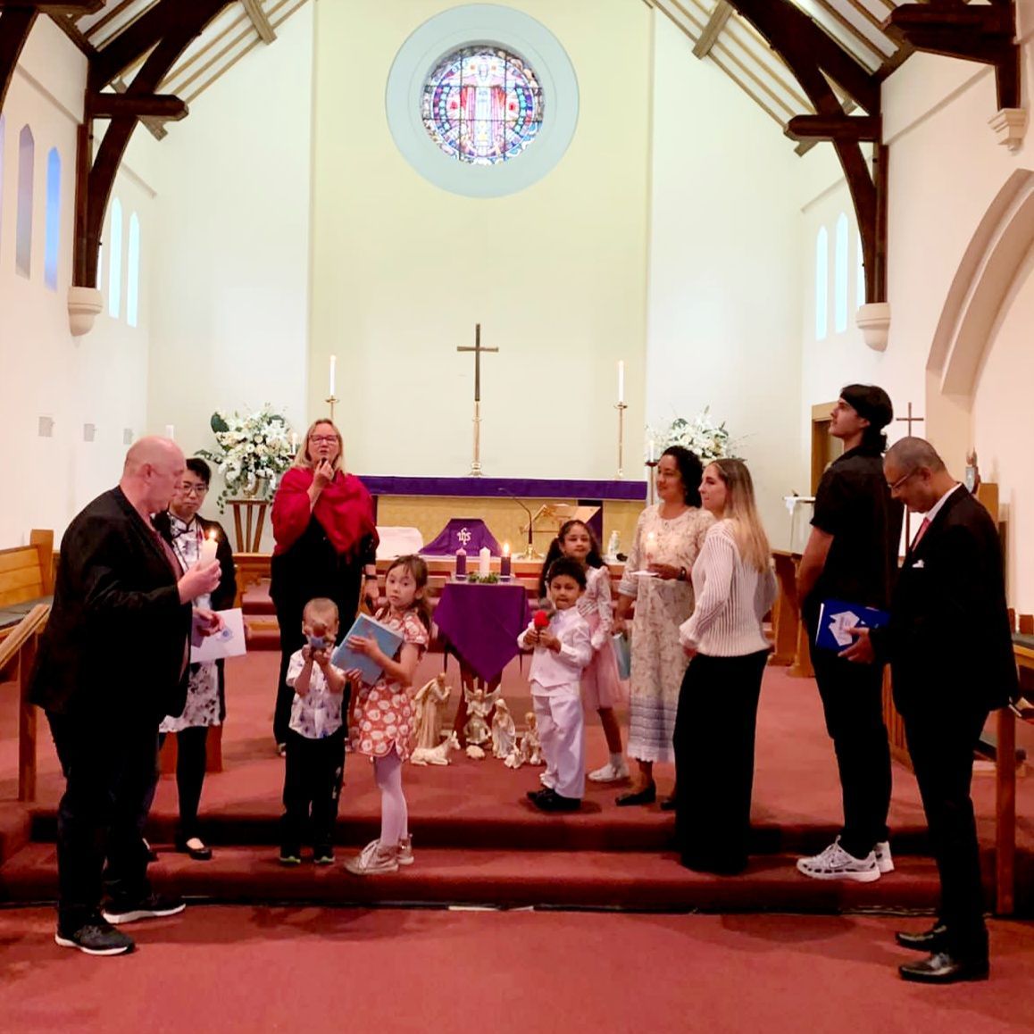 Church baptism group