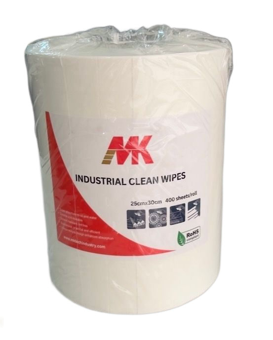 Industrial wipe rolls for workshop cleaning and maintenance applications