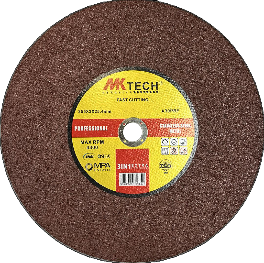 Industrial cutting discs for metal cutting and fabrication works