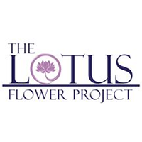 The Lotus Flower Project logo with purple text and a lotus emblem inside the O