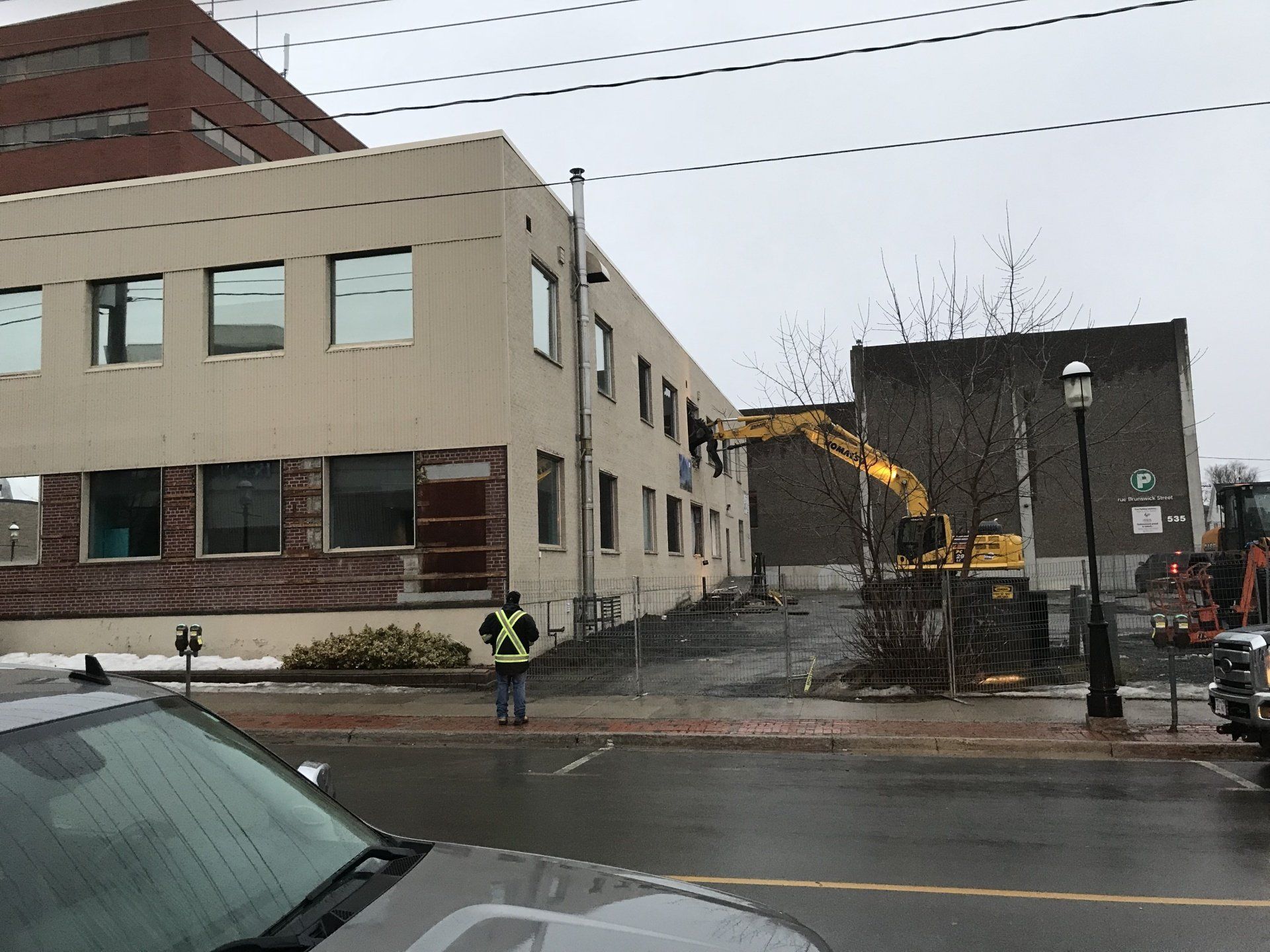 building with a 