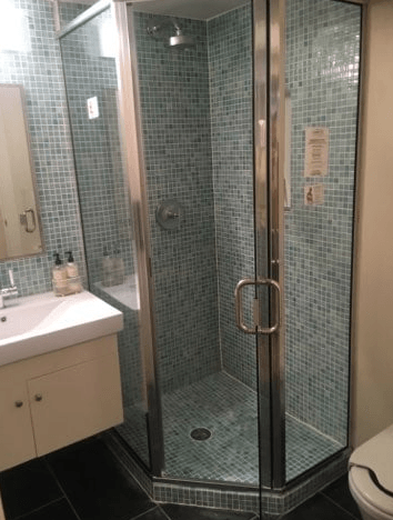 Shower Glass Door with Metal Frame