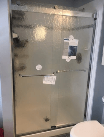 Frosted Shower Glass Door