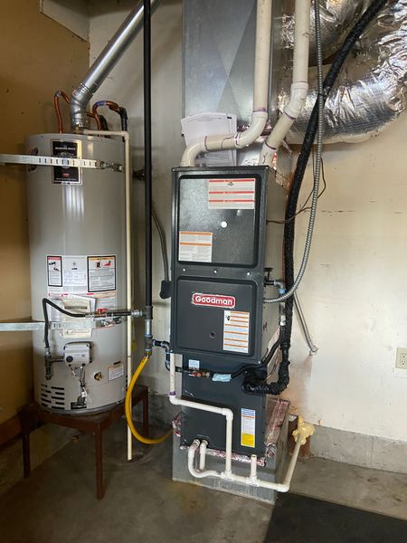 New Furnace in a garage in medford, oregon