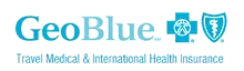 The logo for geoblue travel medical and international health insurance