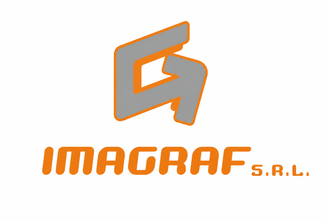 Logotipo de IMAGRAF SRL en naranja y gris sobre fondo blanco.