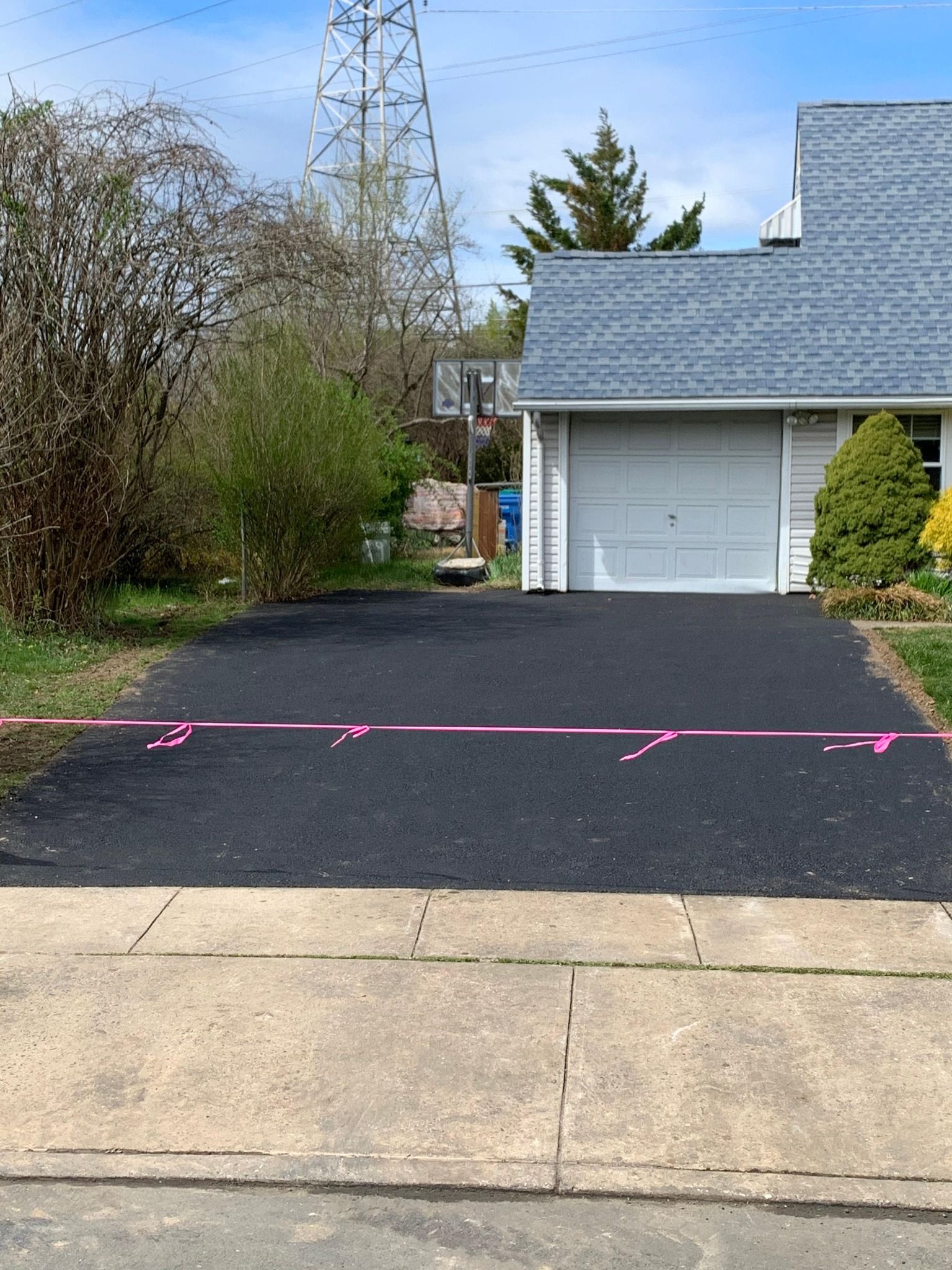 Garage On Grey Roof House - Marlborough, MA - JT Paving & Sealcoating