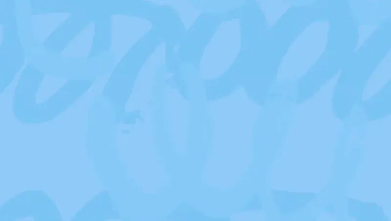 Light blue abstract pattern with overlapping doodle shapes on a soft pastel background